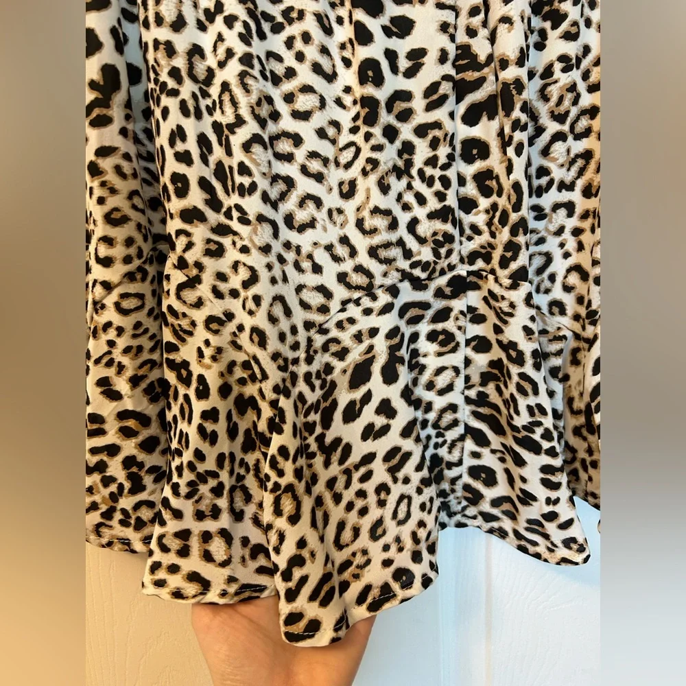 Leopard Print Flow Hem Skirt - Picture 10 of 10